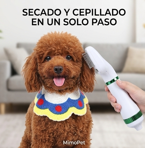 Cepillo Y Secador De Mascotas 2 En 1